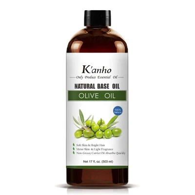 Huile de base de massage 100% extraits de plantes naturelles pures huile de base d'huile de support avec huile d'olive de service OEM / ODM de marque privée